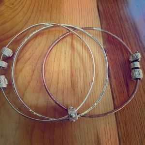 Custom made bangles Copper and sterling silver